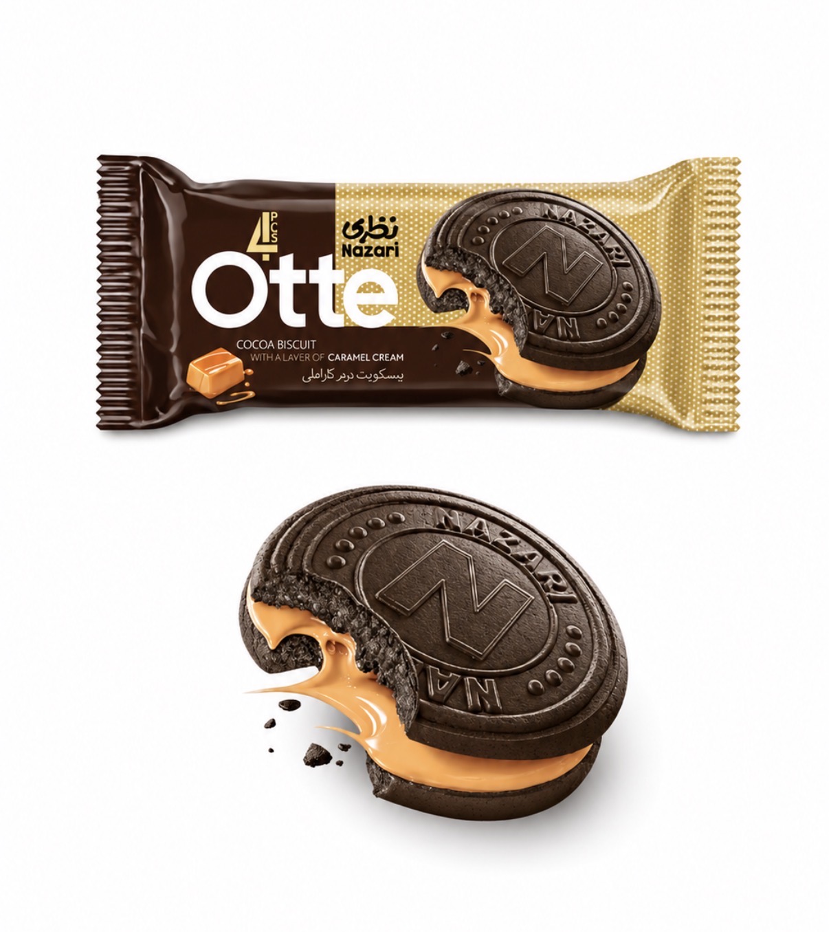 Cocoa Biscuit With Caramel Cream